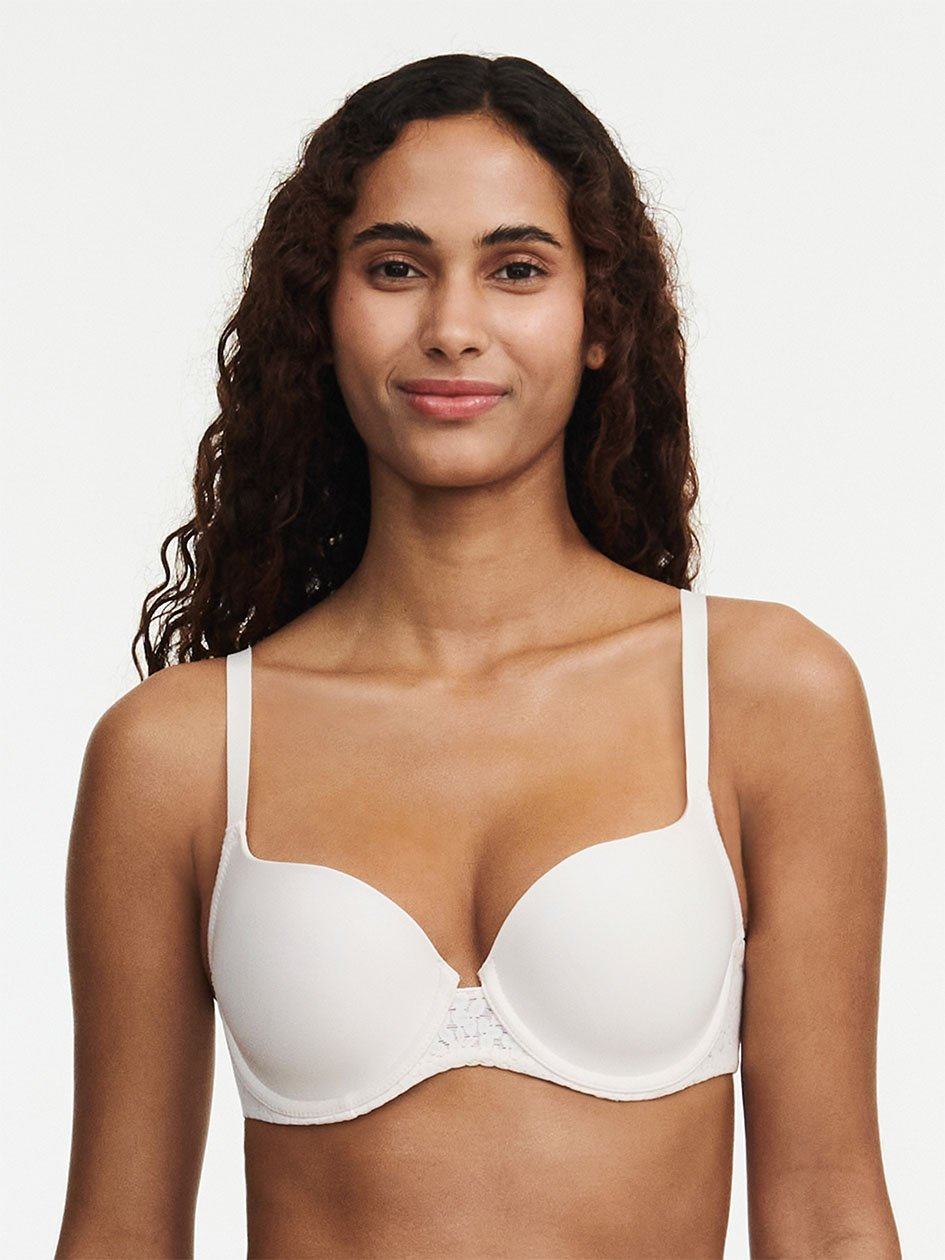 White Women Chantelle Norah Comfort Smooth Sweetheart T-Shirt Bra | RQJ6438UH