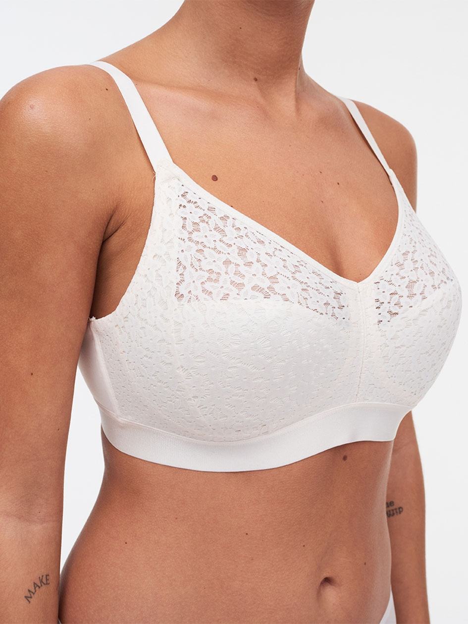 White Women Chantelle Norah Comfort Supportive Wirefree Bras | HIX4770TN