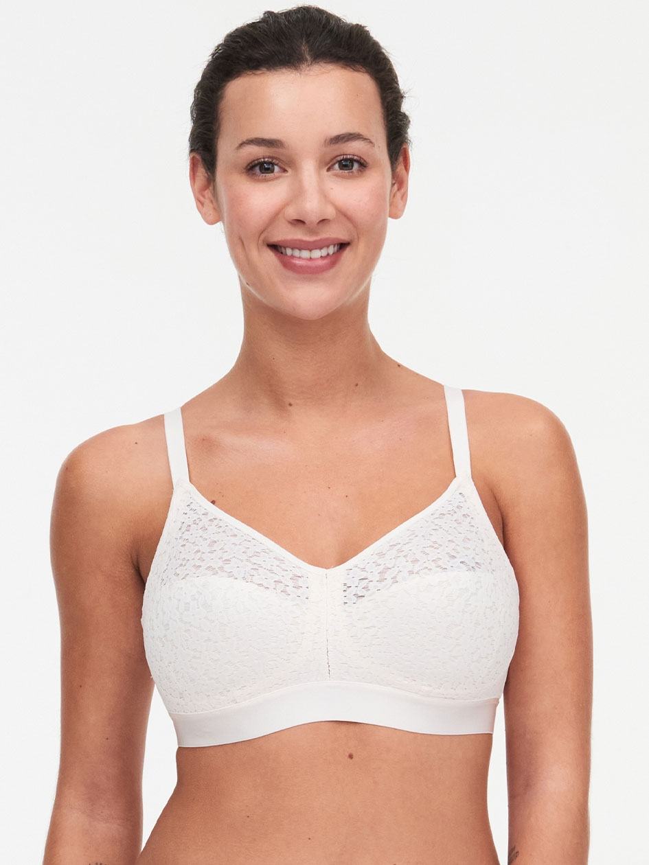 White Women Chantelle Norah Comfort Supportive Wirefree Bras | HIX4770TN