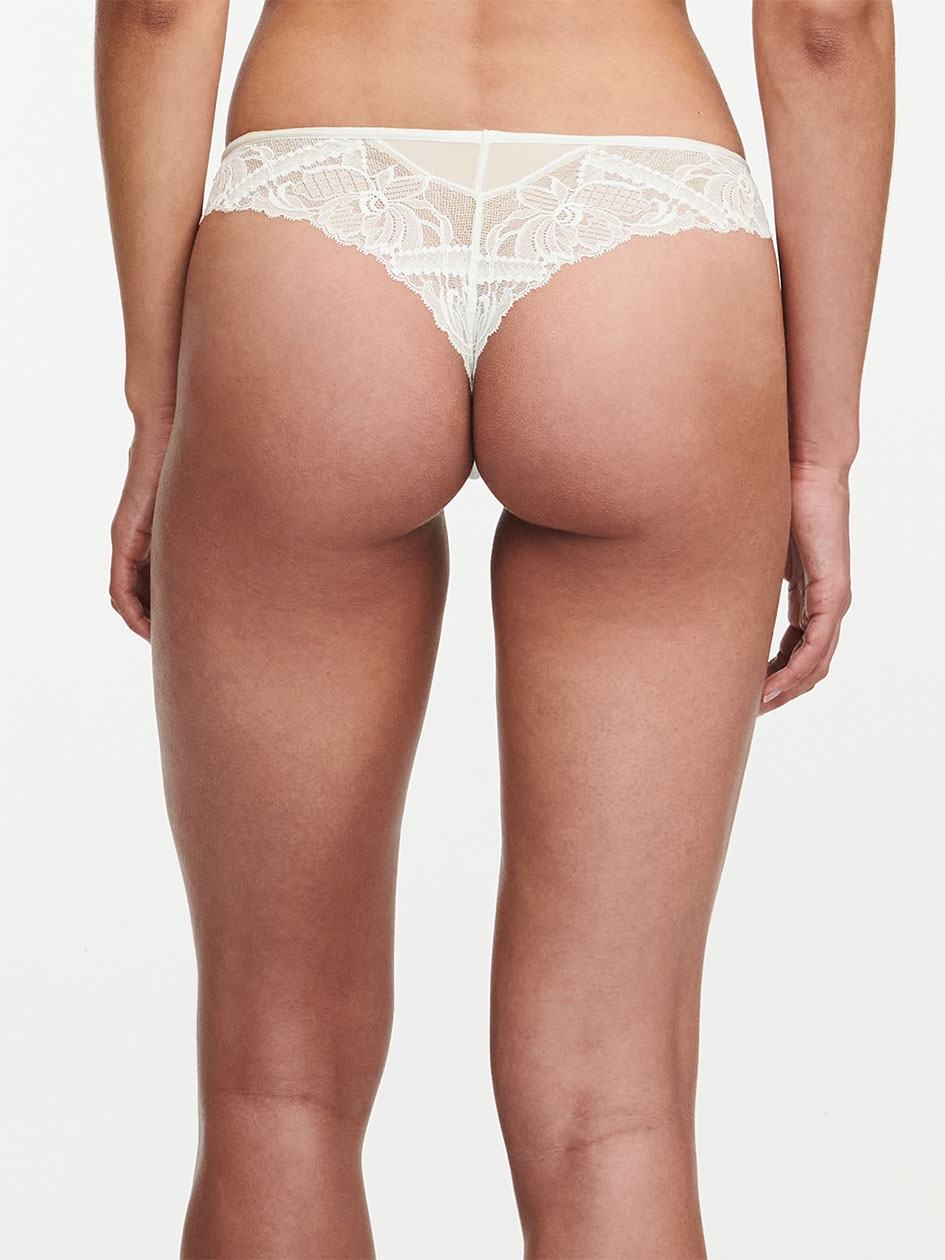 White Women Chantelle Orangerie Dream Thong Panty | ZLK5876CQ