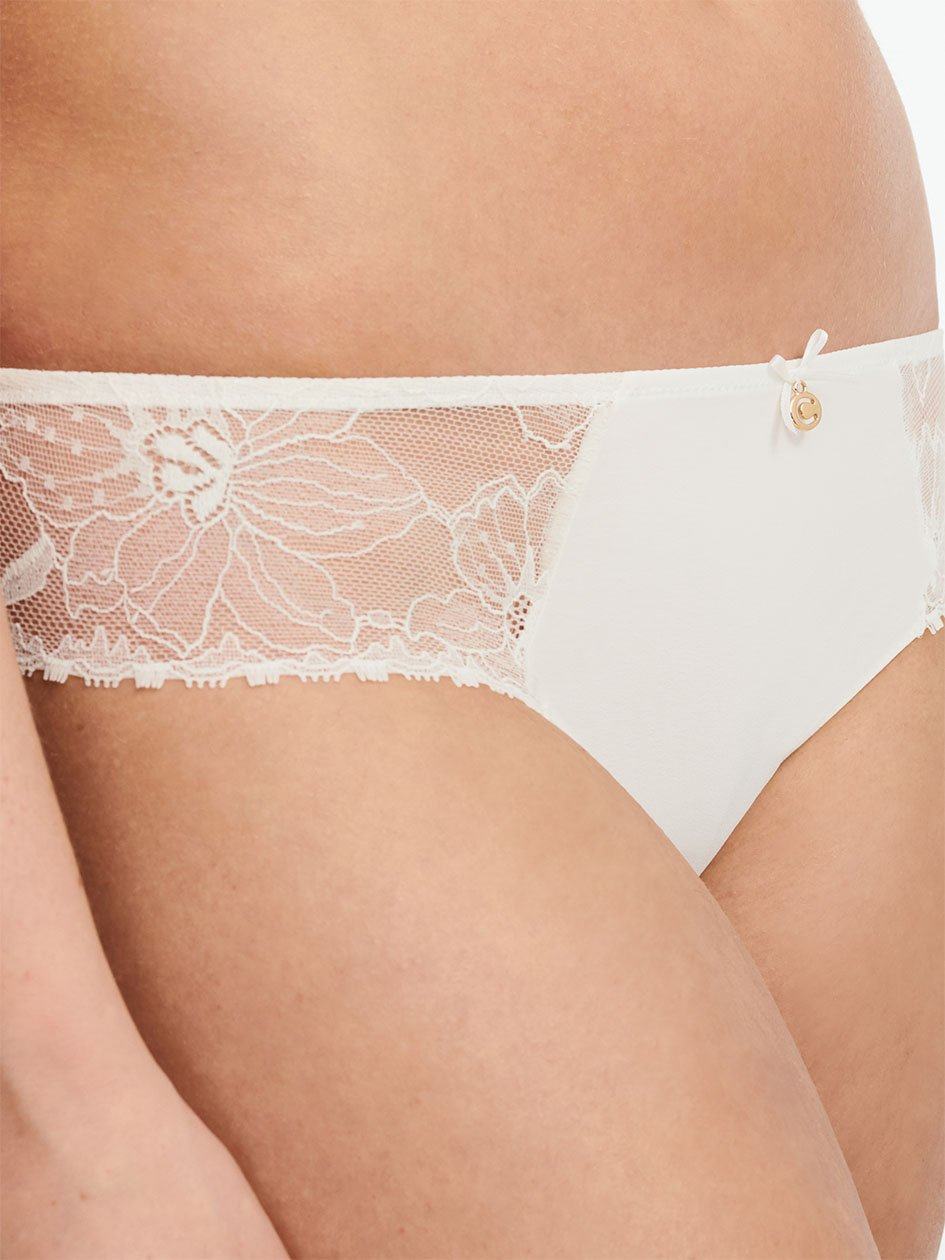 White Women Chantelle Orchids Briefs | MKD2116SG