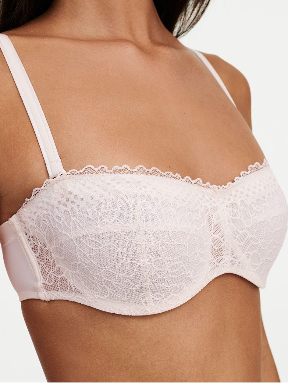 White Women Chantelle Pila Bandeau Underwire Bras | OXM4254VE