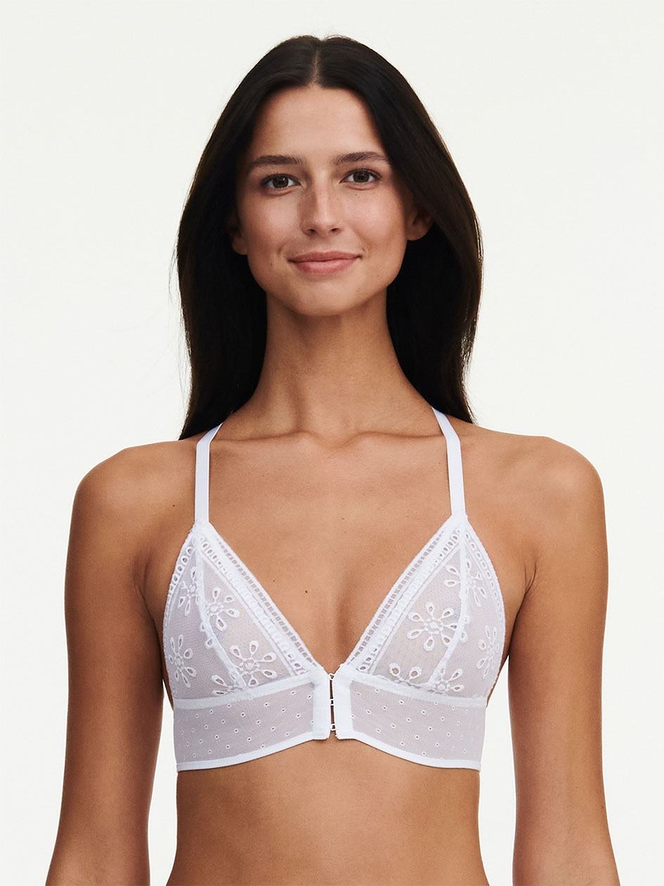 White Women Chantelle Prisca Wireless Bras | VAL801XV