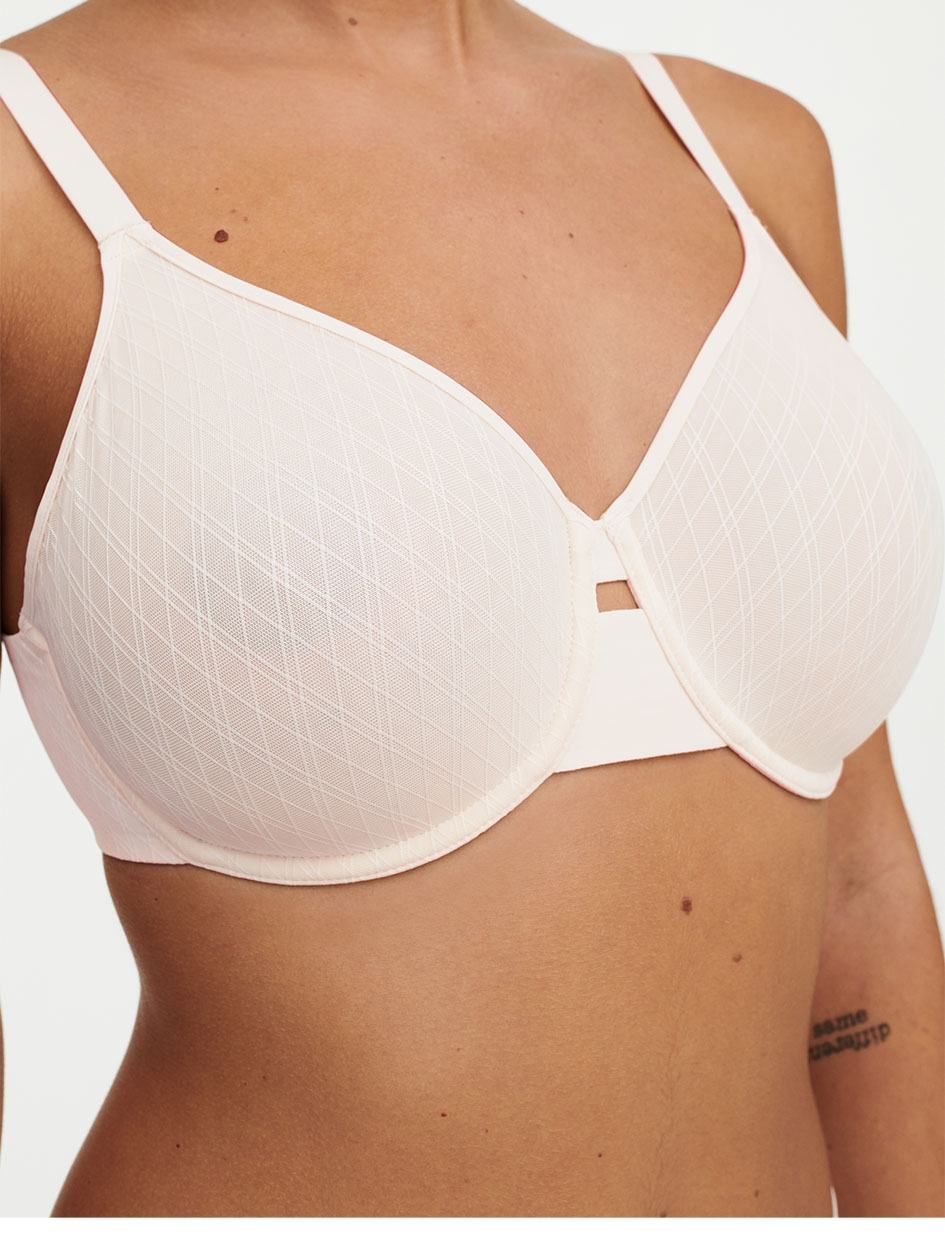 White Women Chantelle Smooth Lines Back Smoothing Minimizer Bras | XMP1820LA