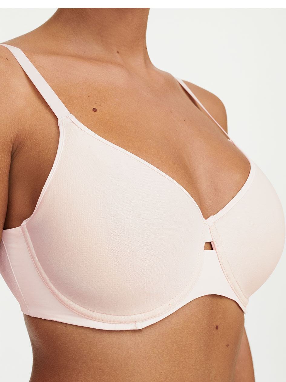 White Women Chantelle Smooth Lines Smoothing Minimizer T-Shirt Bra | GOY1299LZ