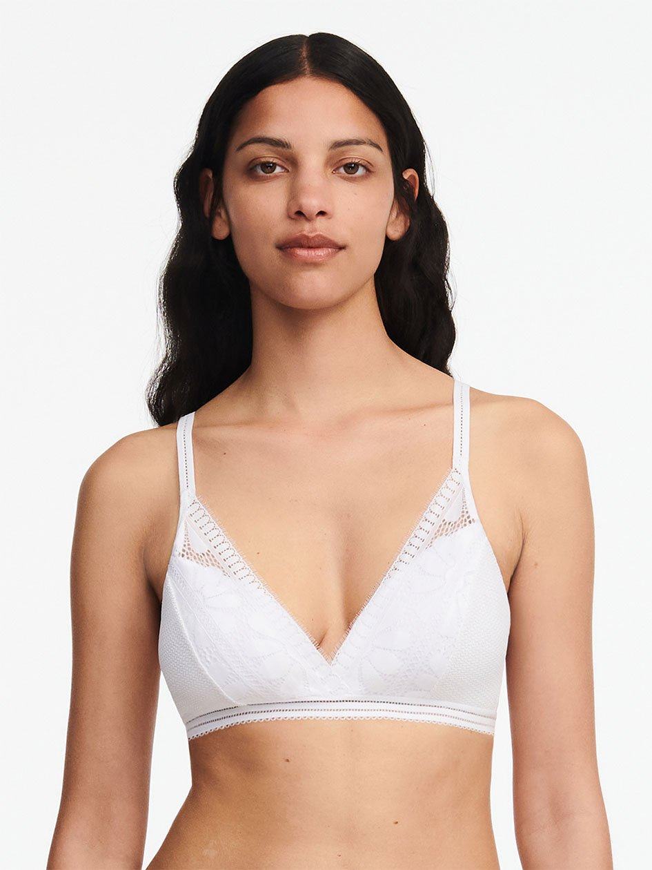 White Women Chantelle Sofie Lace Bralettes | IHJ4114FV