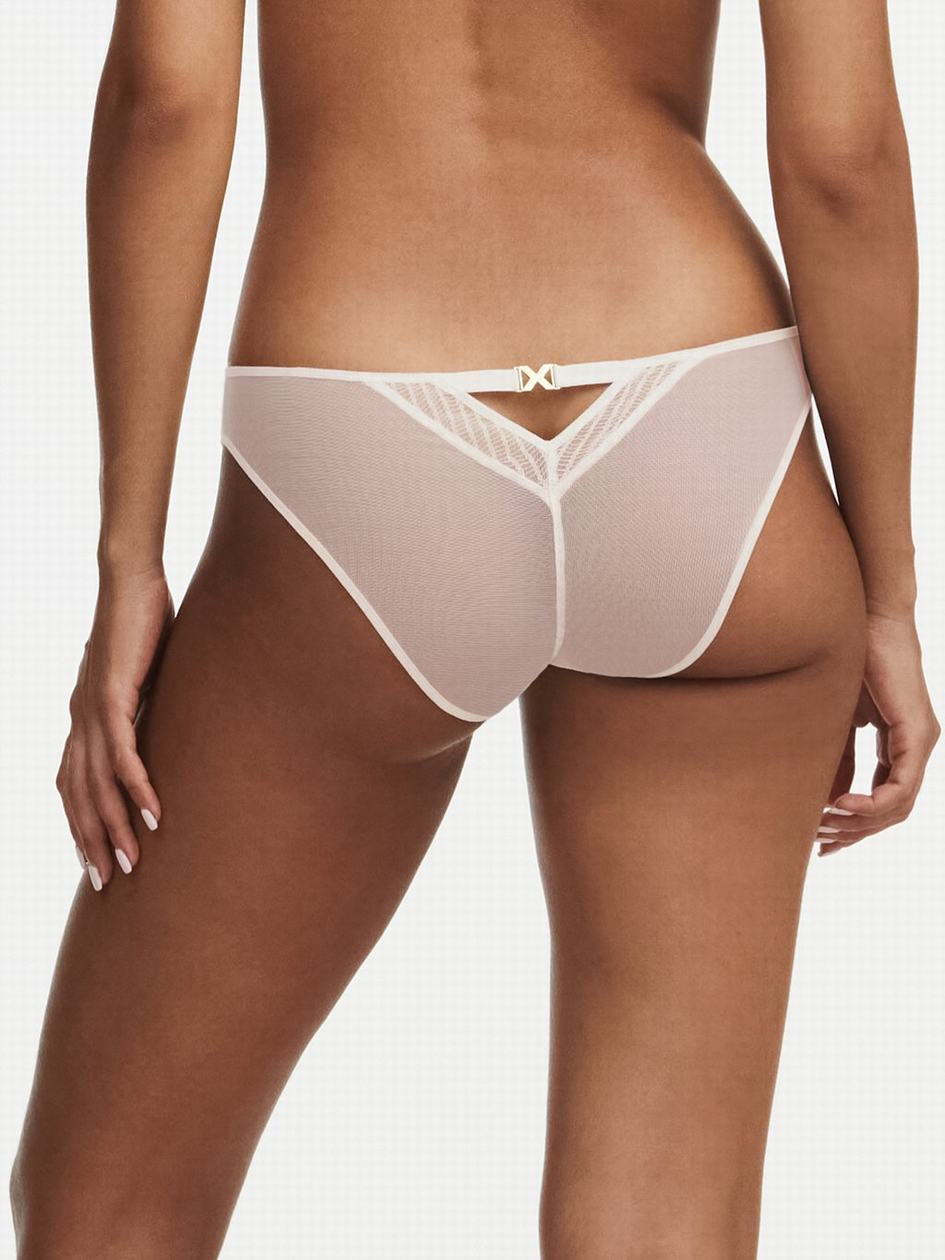 White Women Chantelle tXture Briefs | EWT9382RP