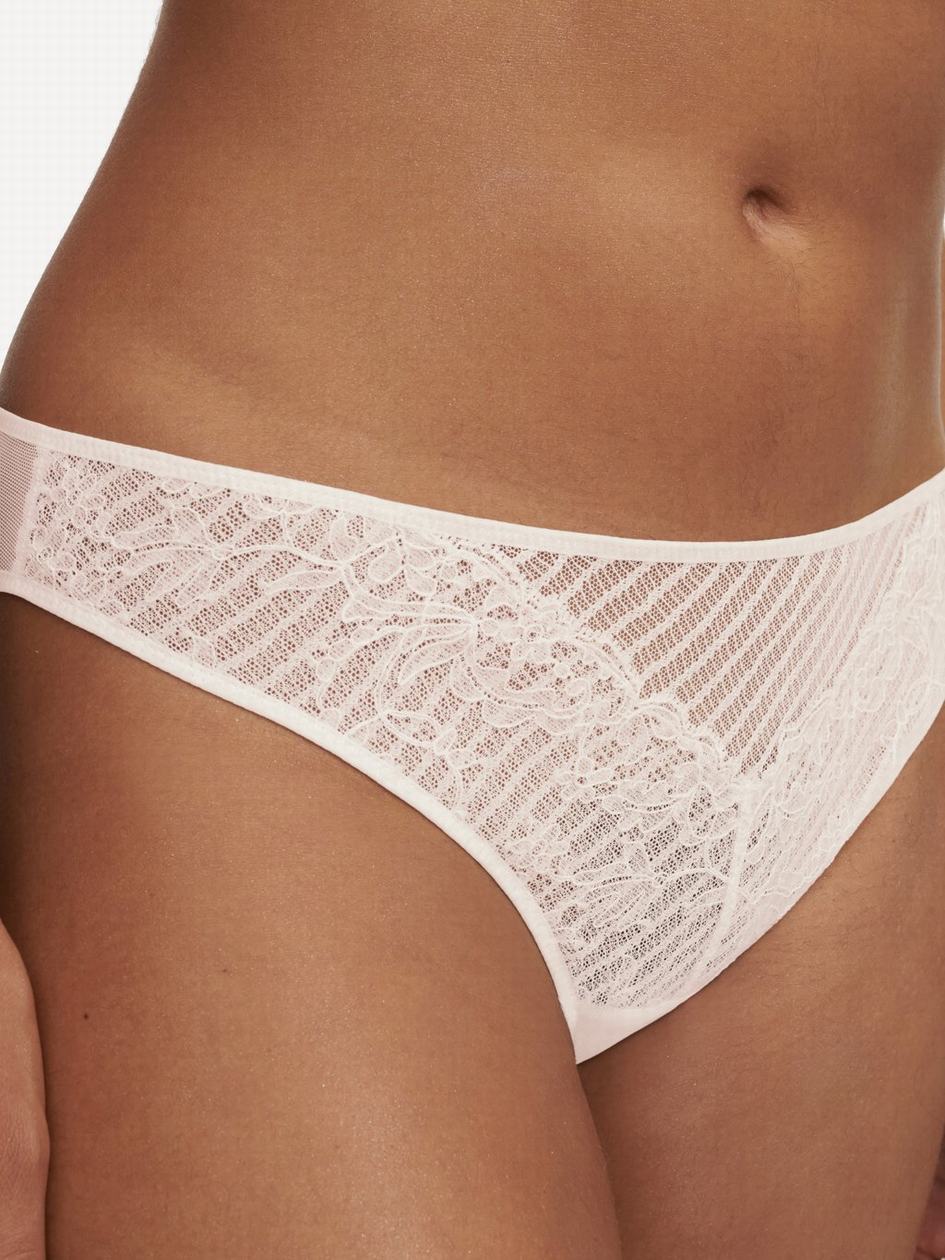 White Women Chantelle tXture Briefs | EWT9382RP