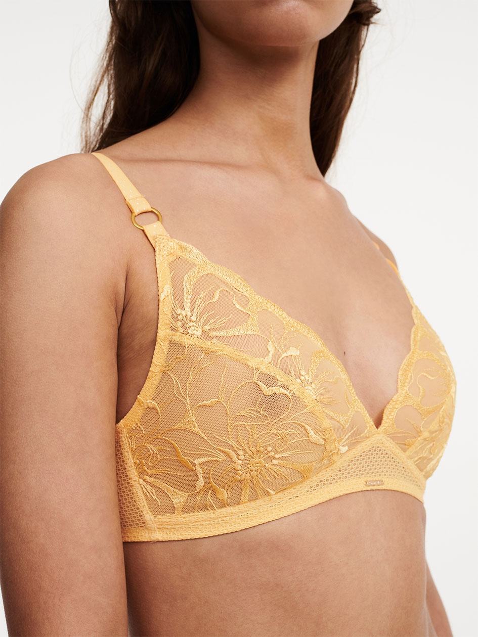 Yellow Women Chantelle Fleurs Wirefree Bras | GMX5095RW