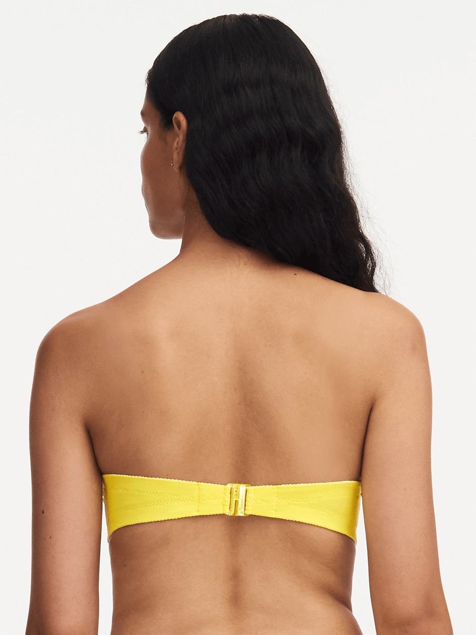 Yellow Women Chantelle Inspire Bandeau Swim Bikini Tops | UMS306ZE