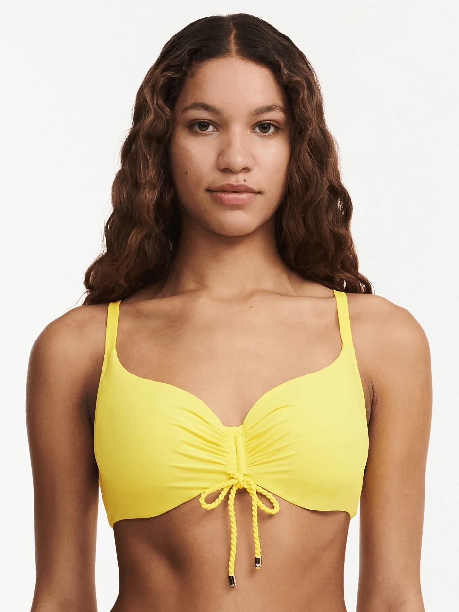 Yellow Women Chantelle Inspire Full Coverage Underwire Swim Bikini Tops | WEU4250DE