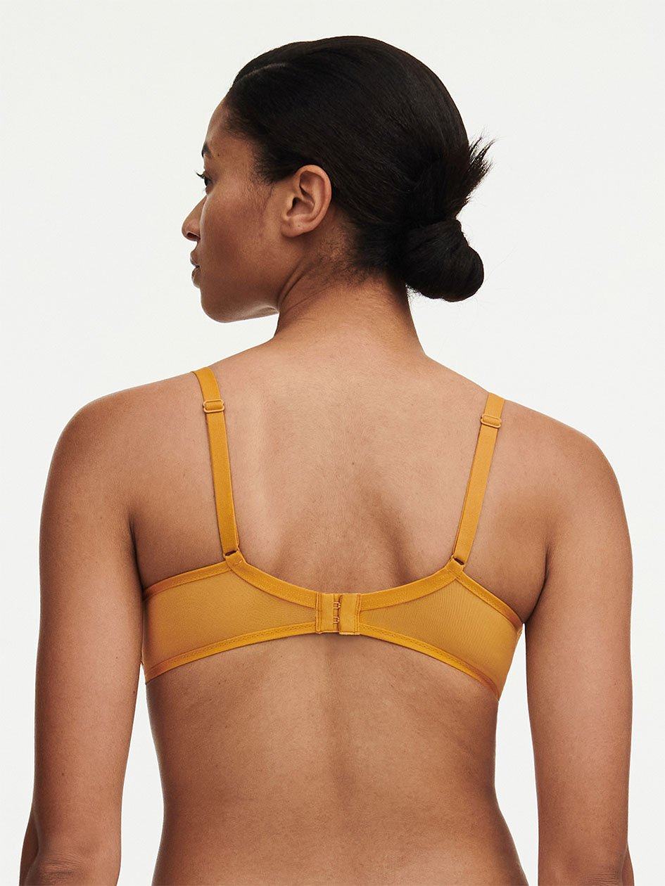 Yellow Women Chantelle Ondine Lace Plunge Contour Bras | TDN9629OD